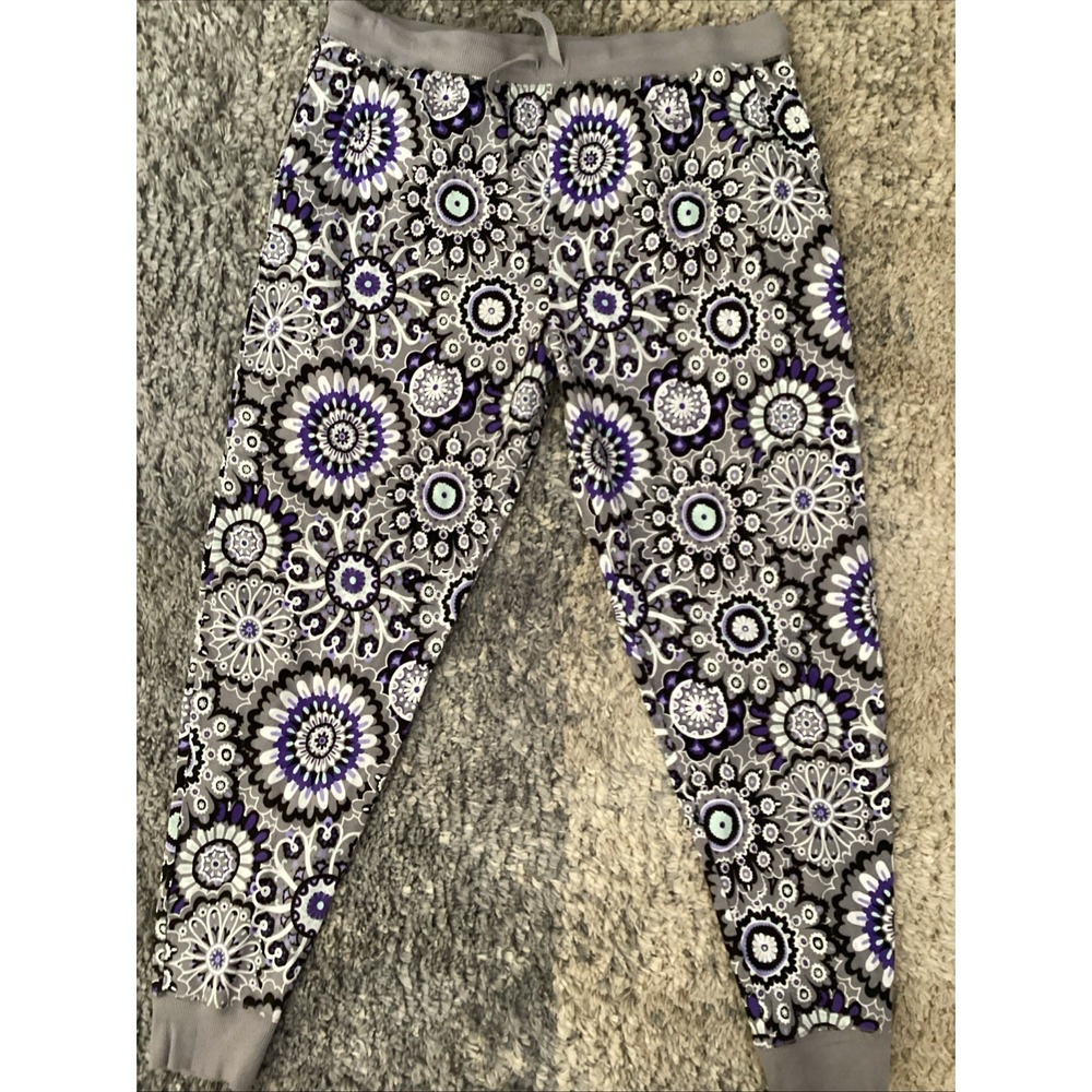 Vera Bradley Leggings Ankle Fit Floral sz L Athleisure Lounge Gym Work‎ out